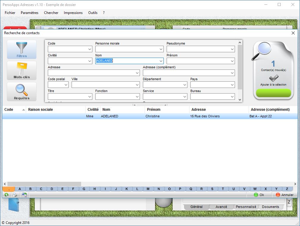 Module de recherche Module de recherche