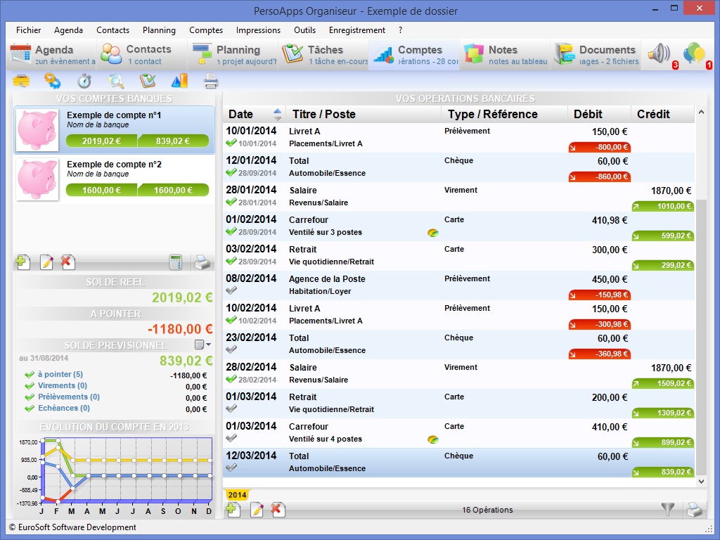 persoapps semainier pour windows